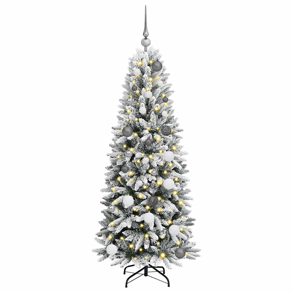 Künstlicher Weihnachtsbaum mit 150 LEDs Weiß 63 x 63 x 150 cm