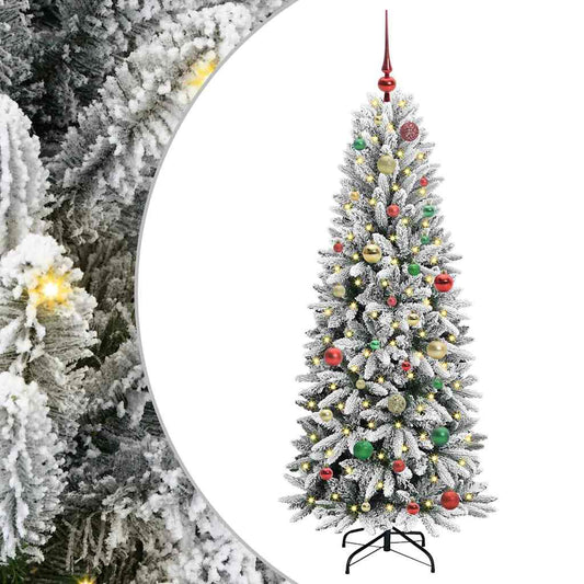 Künstlicher Weihnachtsbaum mit 150 LEDs Weiß 63 x 63 x 150 cm