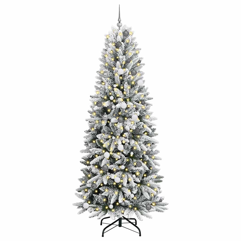 Künstlicher Weihnachtsbaum mit 300 LEDs Weiß 93 x 93 x 240 cm