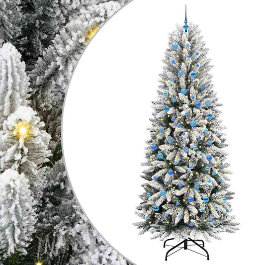 Künstlicher Weihnachtsbaum mit 300 LEDs Weiß 93 x 93 x 240 cm