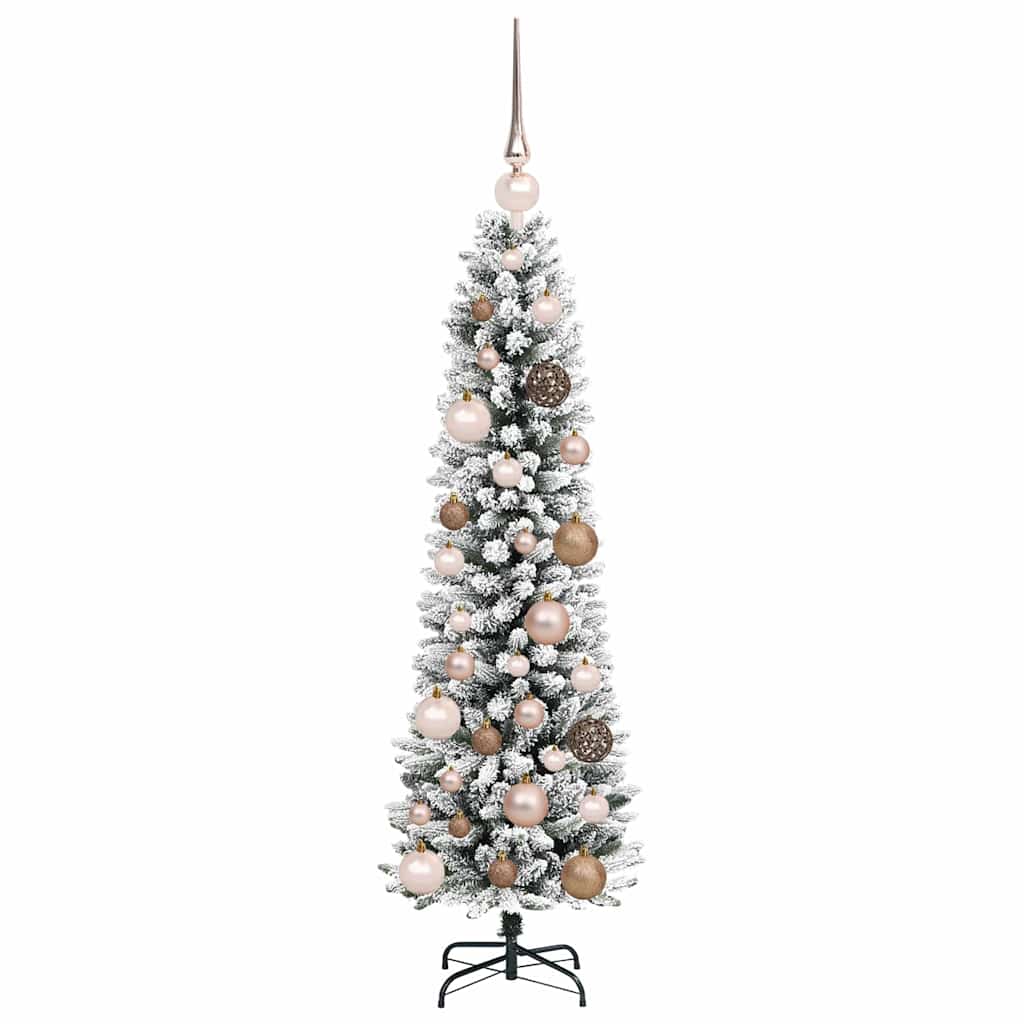 Künstlicher Weihnachtsbaum mit 150 LEDs mit Ständer Weiß 120 cm