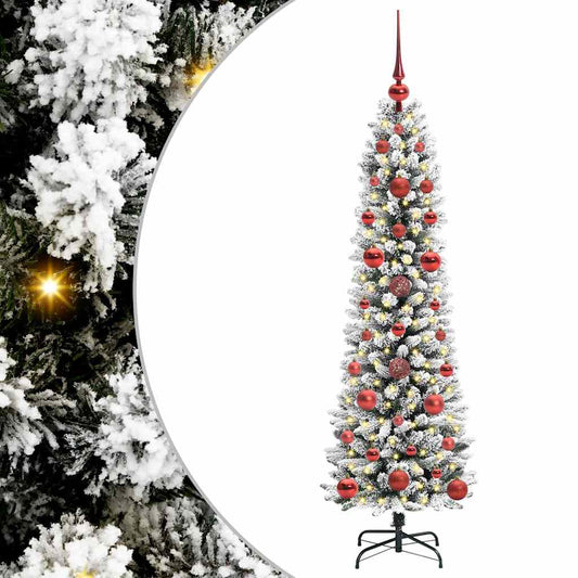 Künstlicher Weihnachtsbaum mit 150 LEDs Grün und Weiß 120 cm