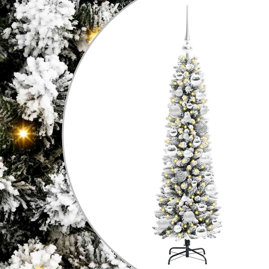 Künstlicher Weihnachtsbaum mit 150 LEDs Grün und Weiß 120 cm
