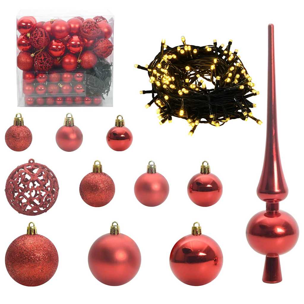 Künstlicher Weihnachtsbaum mit 300 LEDs Grün und Weiß 180 cm