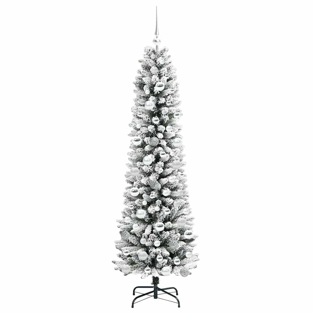 Künstlicher Weihnachtsbaum mit 300 LEDs Grün und Weiß 180 cm