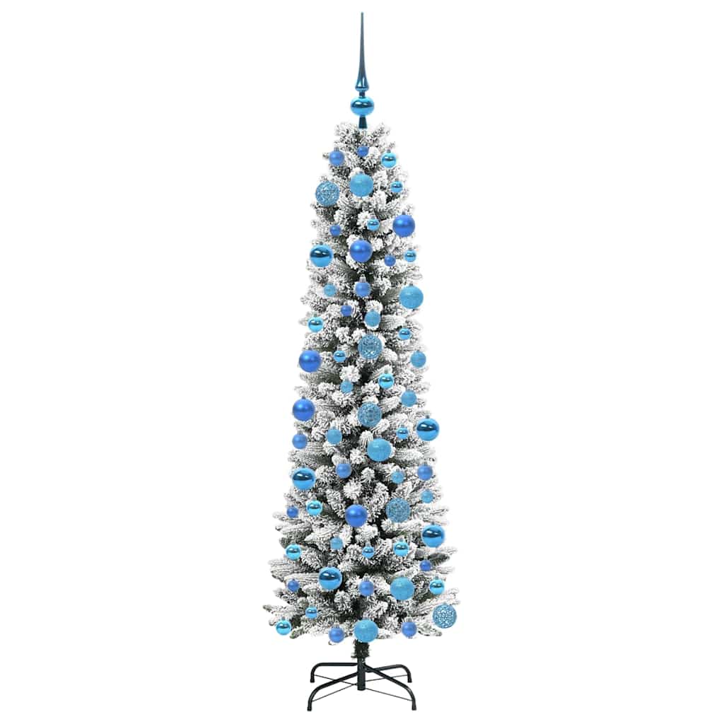 Künstlicher Weihnachtsbaum mit 300 LEDs Grün und Weiß 180 cm