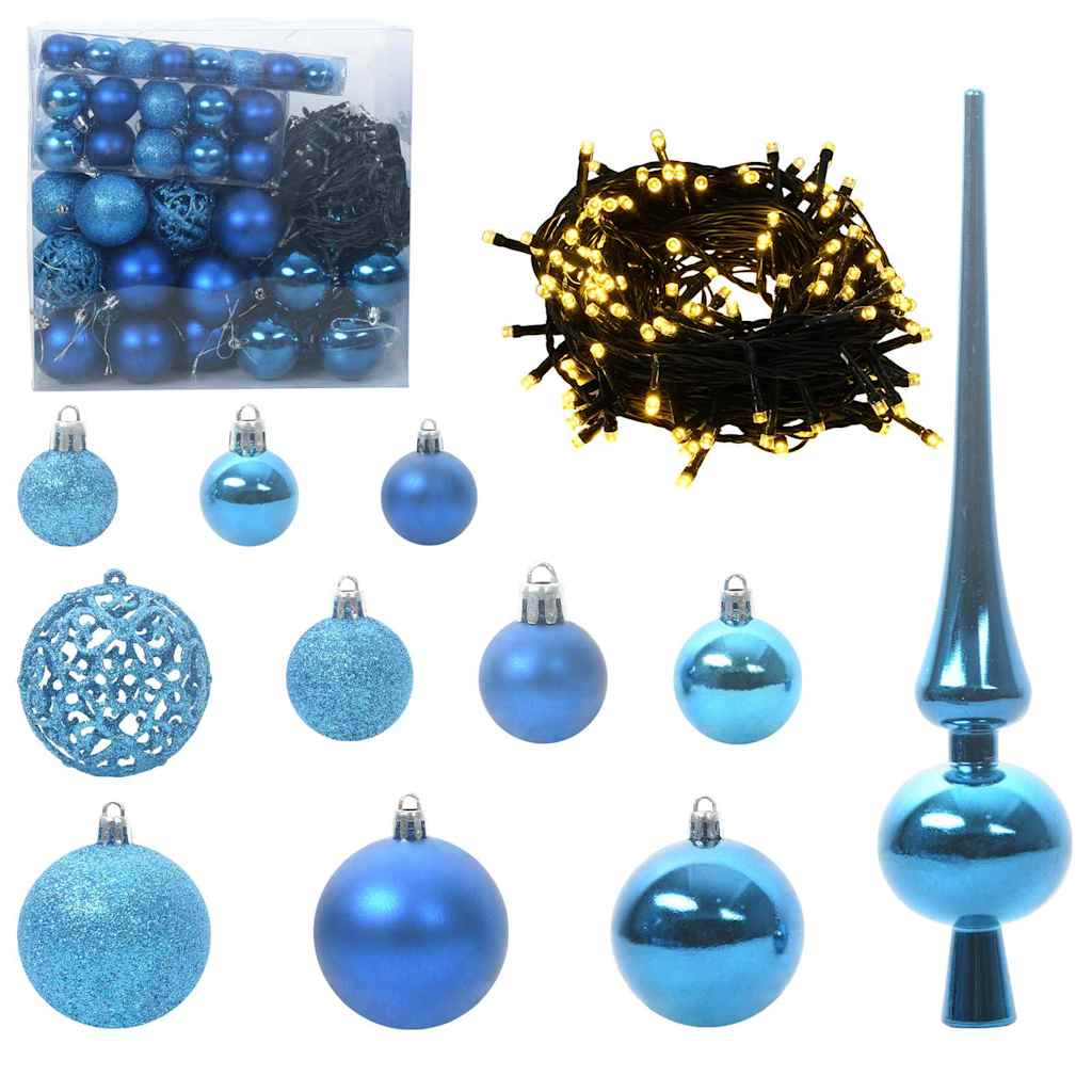 Künstlicher Weihnachtsbaum mit 300 LEDs Grün und Weiß 180 cm
