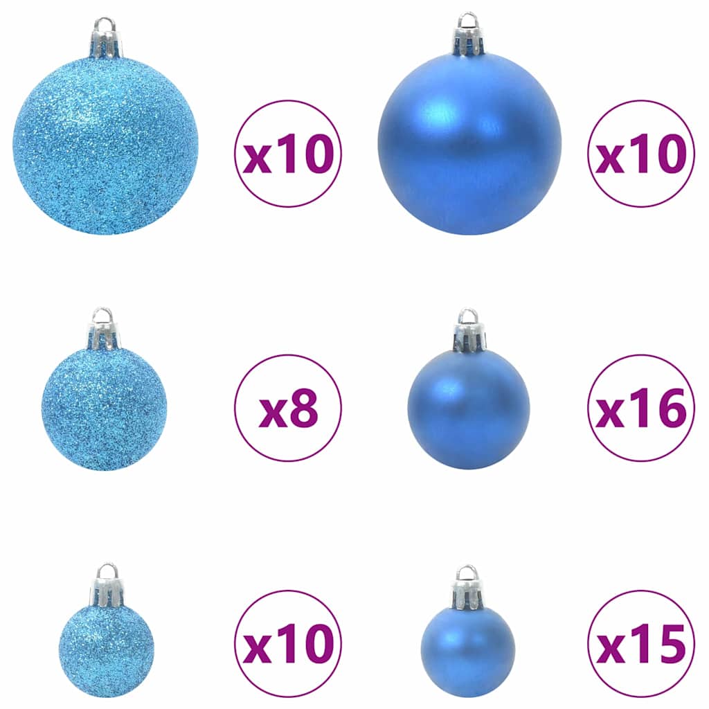 Künstlicher Weihnachtsbaum mit 300 LEDs Grün und Weiß 180 cm