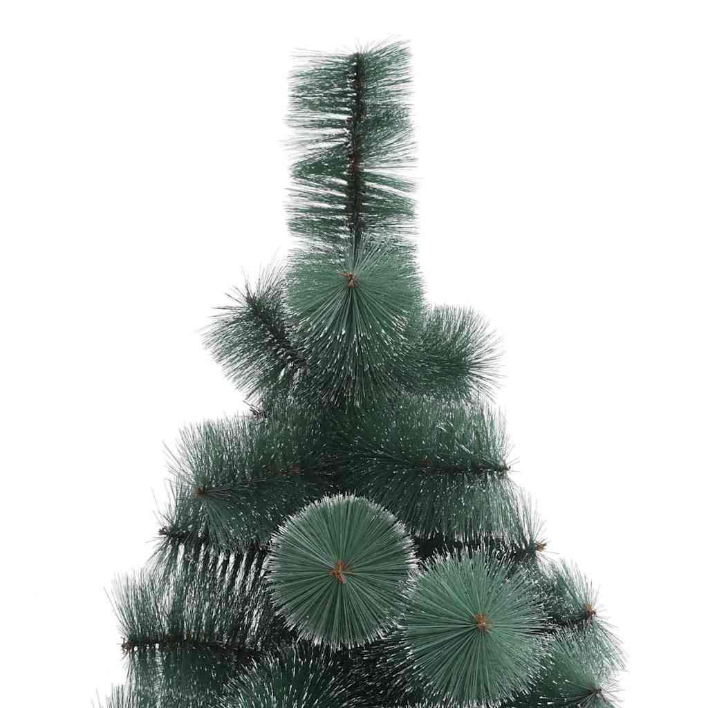 Künstlicher vorbeleuchteter Weihnachtsbaum mit Kugelset 210 cm