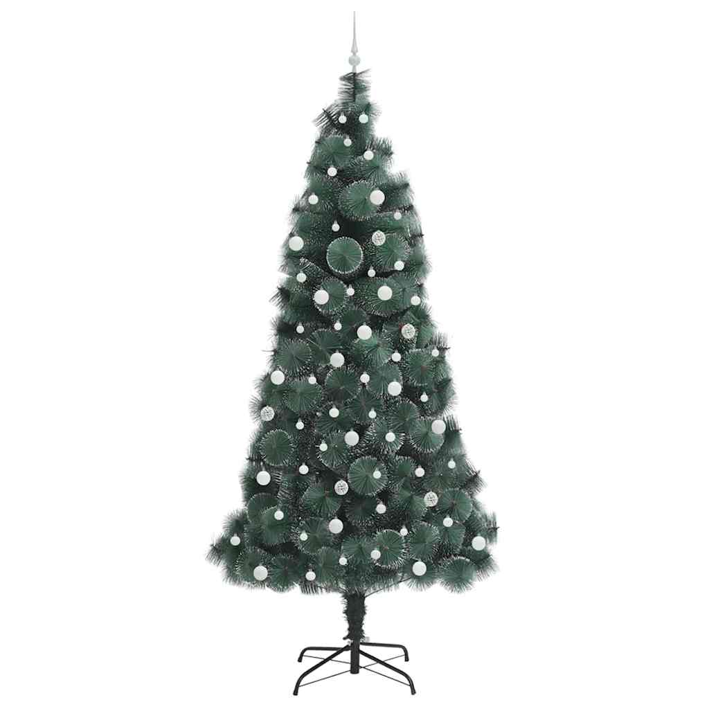 Künstlicher vorbeleuchteter Weihnachtsbaum mit Baumschmuck-Set