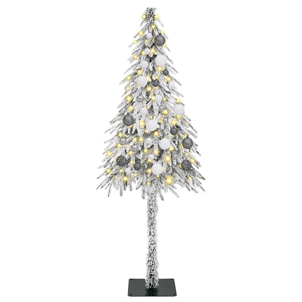 Weihnachtsbaum mit 150 LEDs Weiß 150 cm PE und Stahl
