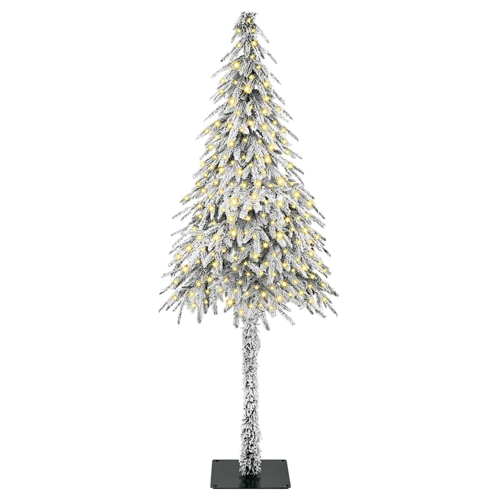 Weihnachtsbaum mit 300 LEDs Weiß 180 cm PE und Stahl