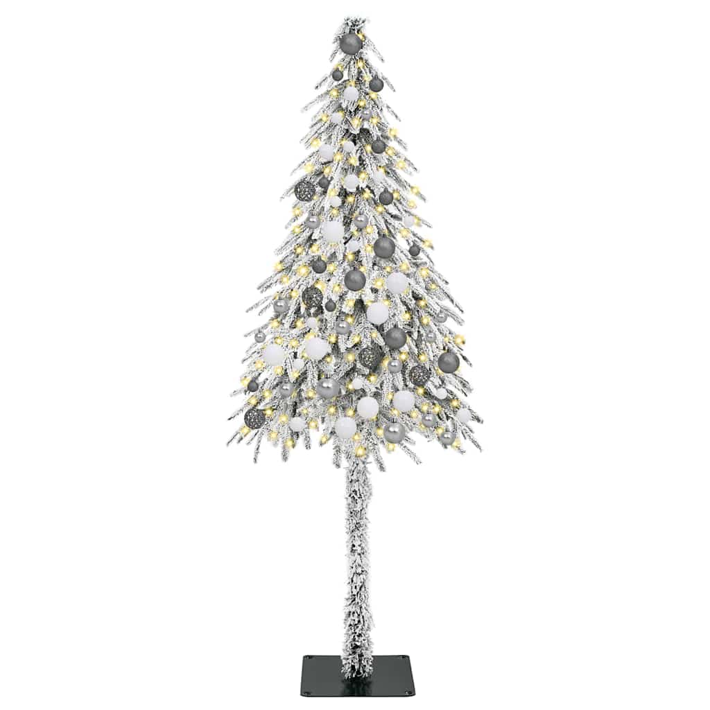 Weihnachtsbaum mit 300 LEDs Weiß 180 cm PE und Stahl