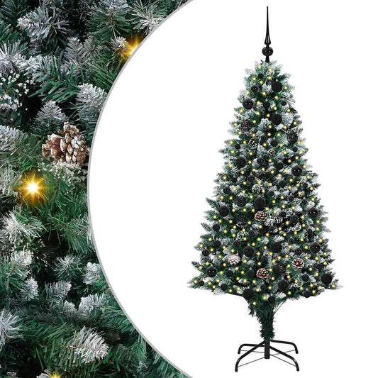 Künstlicher Weihnachtsbaum mit 300 LEDs mit Ständer Grün 180 cm