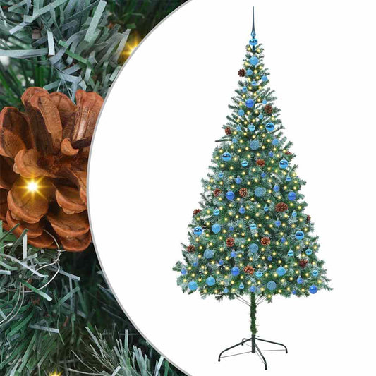 Künstlicher Weihnachtsbaum Grün 210 cm PVC und Stahl