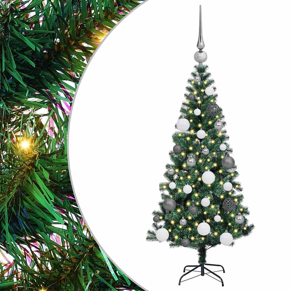 Künstlicher vorbeleuchteter Weihnachtsbaum Grün 120 cm