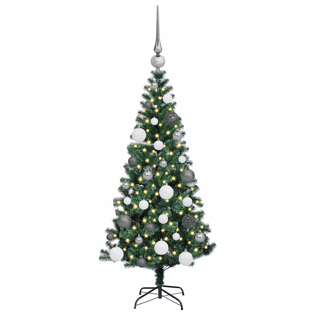 Künstlicher vorbeleuchteter Weihnachtsbaum Grün 120 cm