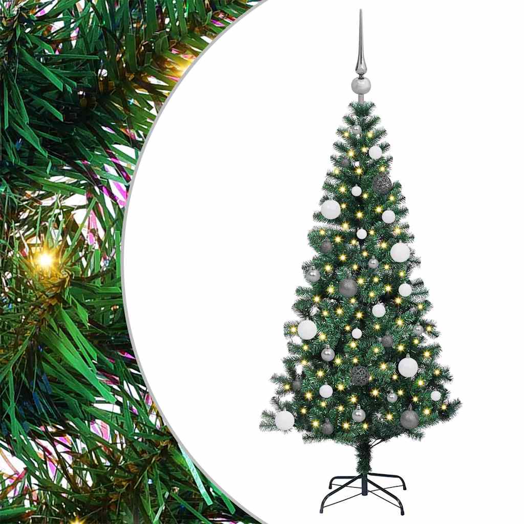 Künstlicher vorbeleuchteter Weihnachtsbaum Grün 150 cm