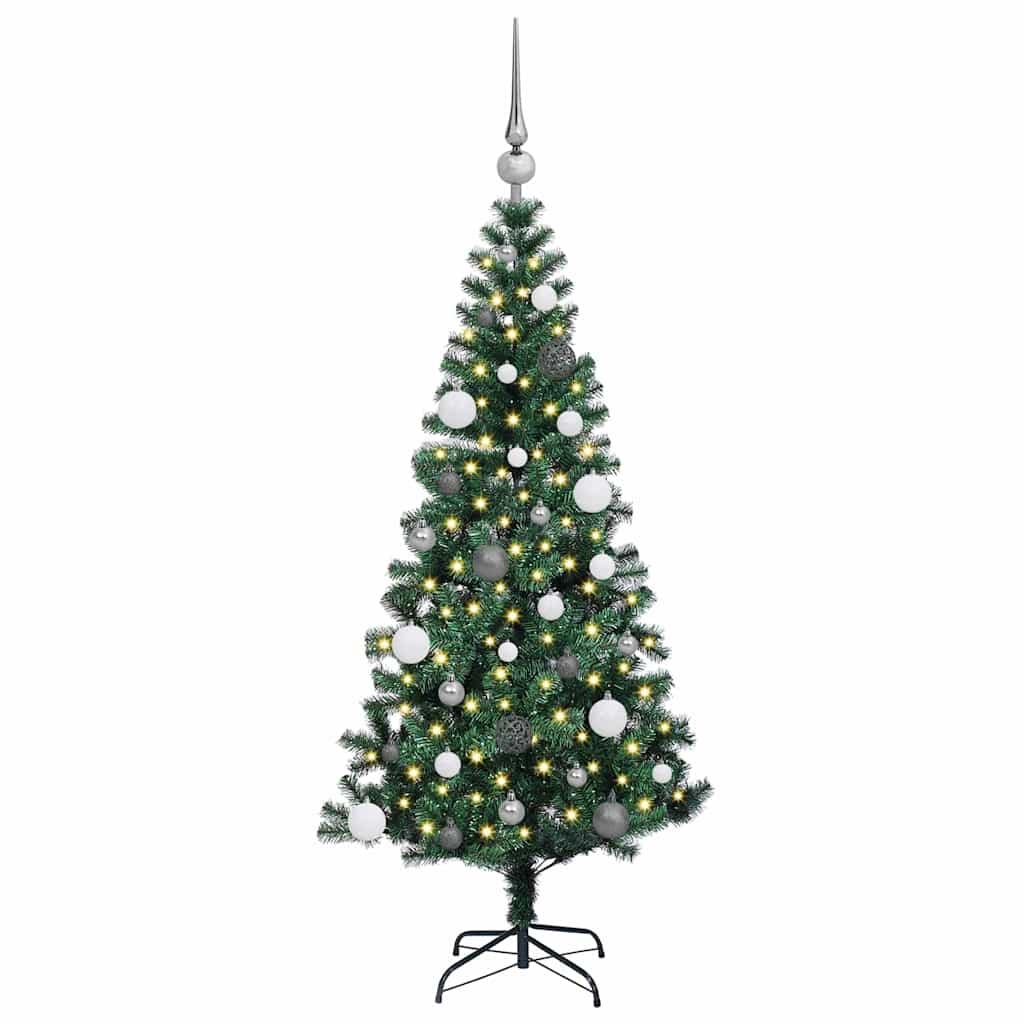 Künstlicher vorbeleuchteter Weihnachtsbaum Grün 150 cm