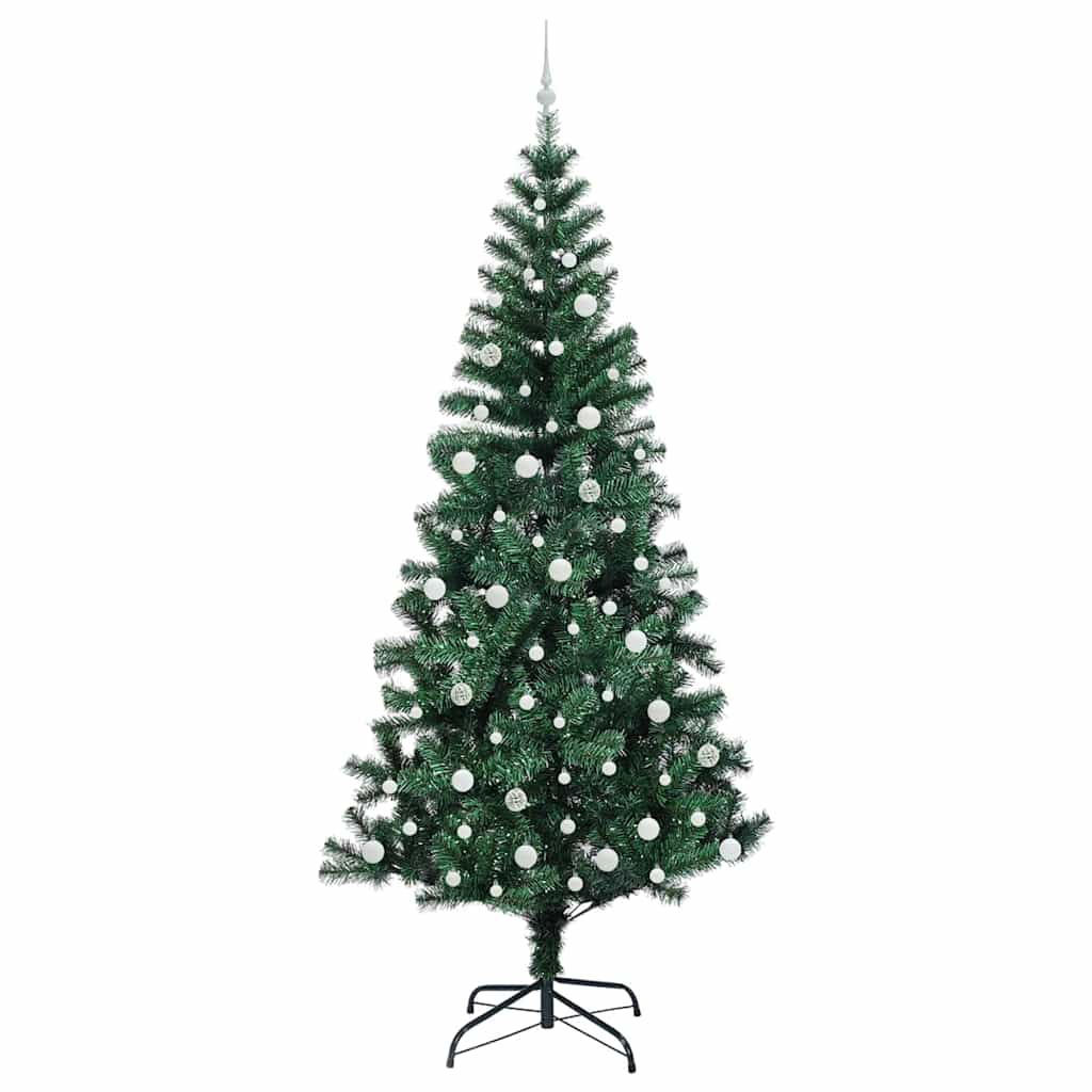 Künstlicher vorbeleuchteter Weihnachtsbaum Grün 240 cm