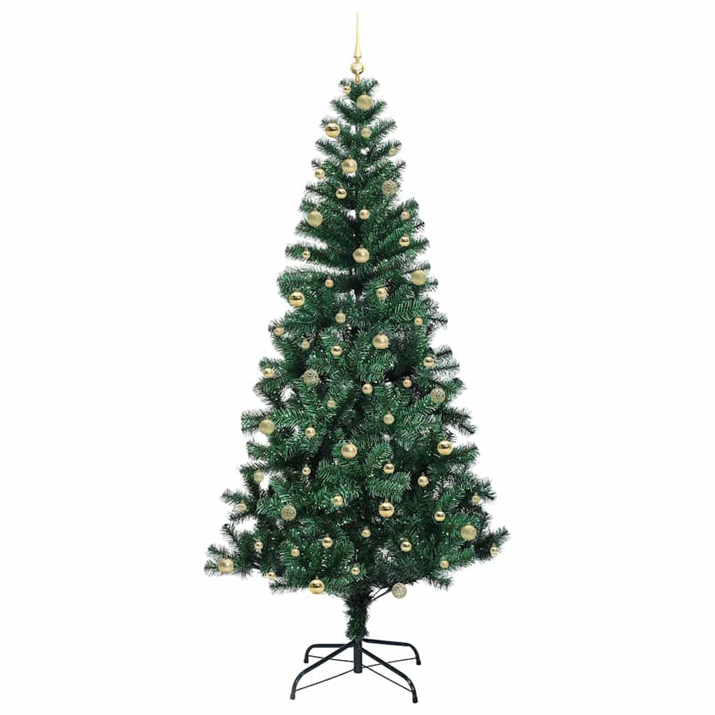 Künstlicher vorbeleuchteter Weihnachtsbaum Grün 240 cm
