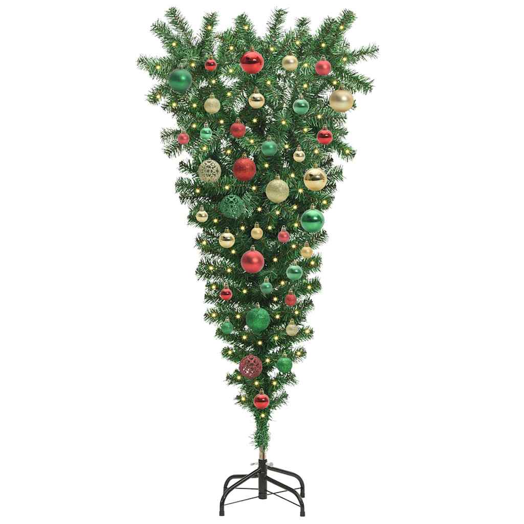 Umgekehrter künstlicher Weihnachtsbaum mit lichter Ball-Set