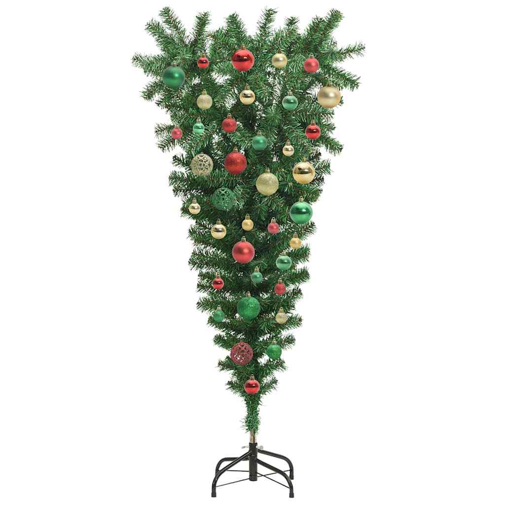 Umgekehrter künstlicher Weihnachtsbaum mit lichter Ball-Set
