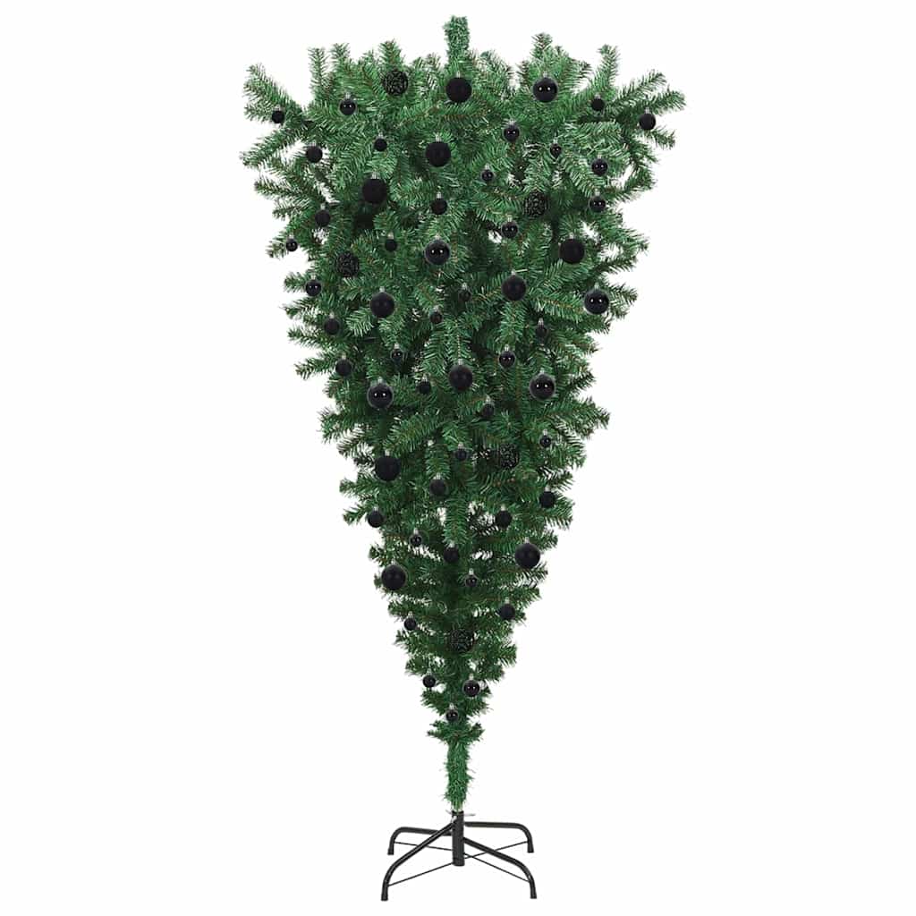 Umgekehrter künstlicher vorbeleuchteter Weihnachtsbaum mit Ball-Set