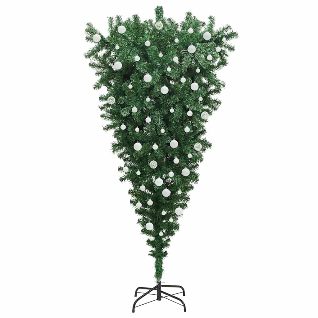 Umgekehrter künstlicher vorbeleuchteter Weihnachtsbaum mit Kugelset