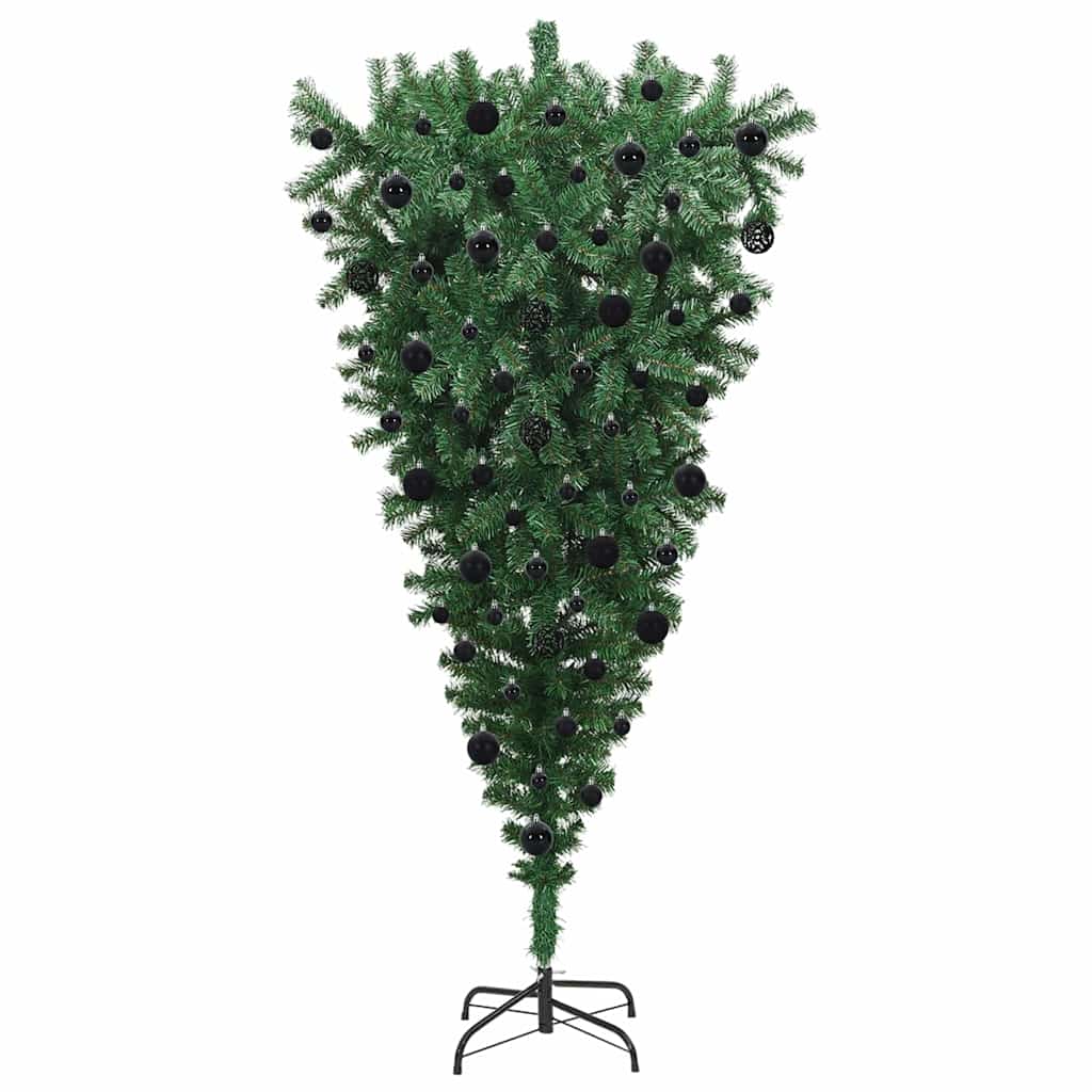 Umdrehbarer künstlicher beleuchteter Weihnachtsbaum mit Kugelset