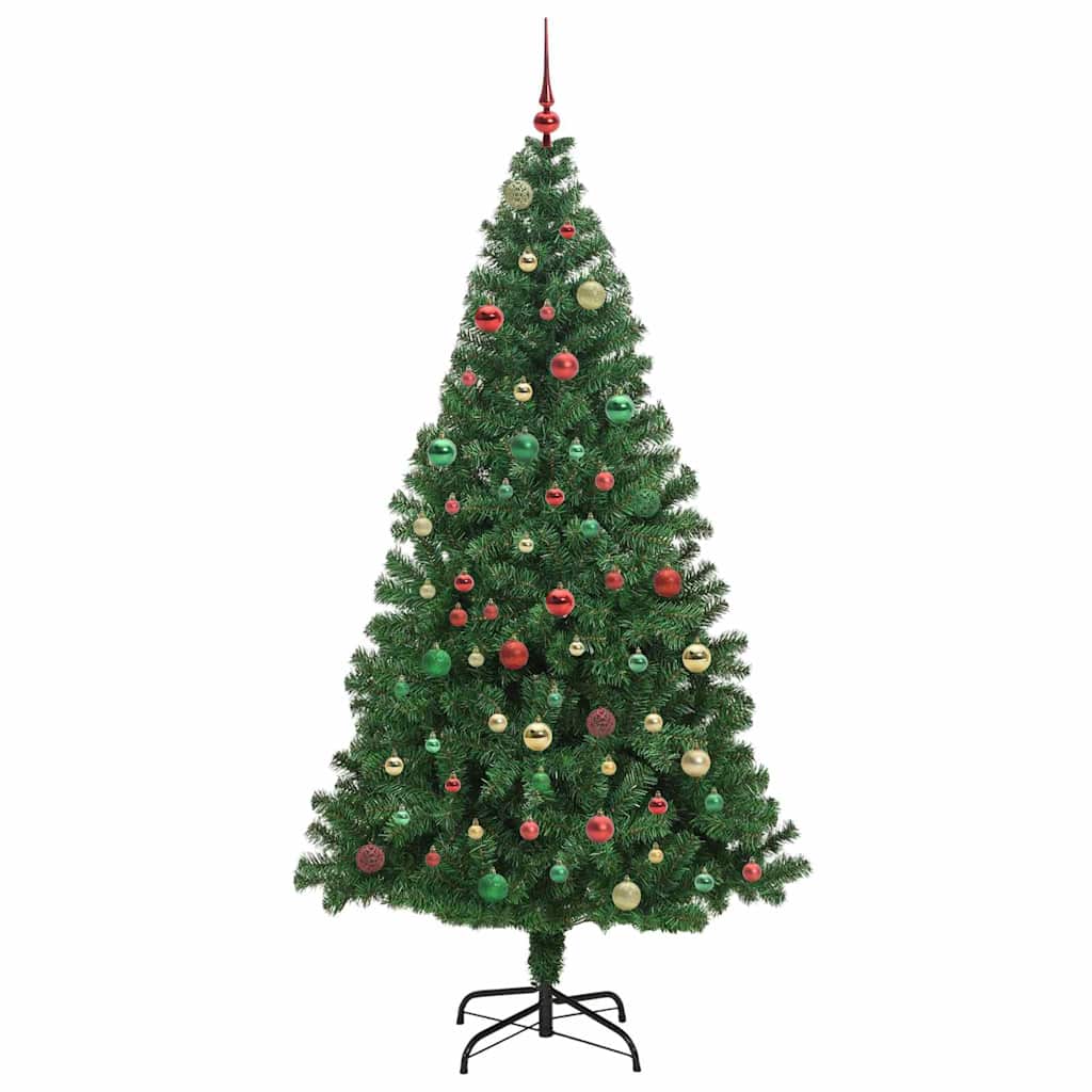 Künstlicher Weihnachtsbaum mit 300 LEDs mit Ständer Grün 180 cm