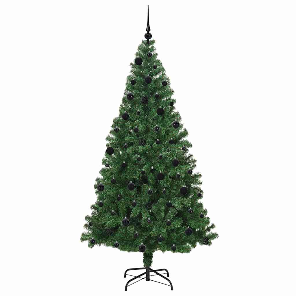 Künstlicher Weihnachtsbaum mit 300 LEDs mit Ständer Grün 210 cm