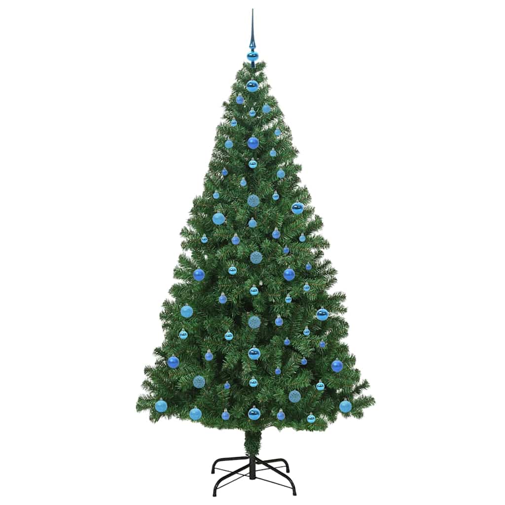 Künstlicher Weihnachtsbaum mit 300 LEDs mit Ständer Grün 210 cm