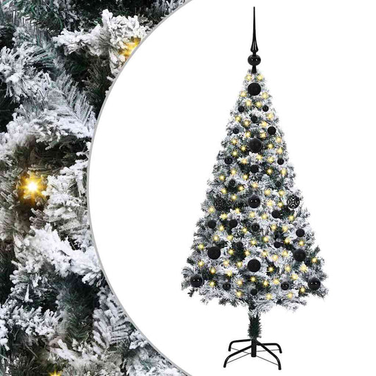 Künstlicher Weihnachtsbaum mit 150 LEDs mit Ständer Grün 120 cm