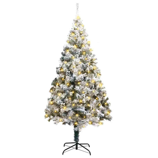 Künstlicher Weihnachtsbaum mit 300 LEDs mit Ständer Grün 180 cm