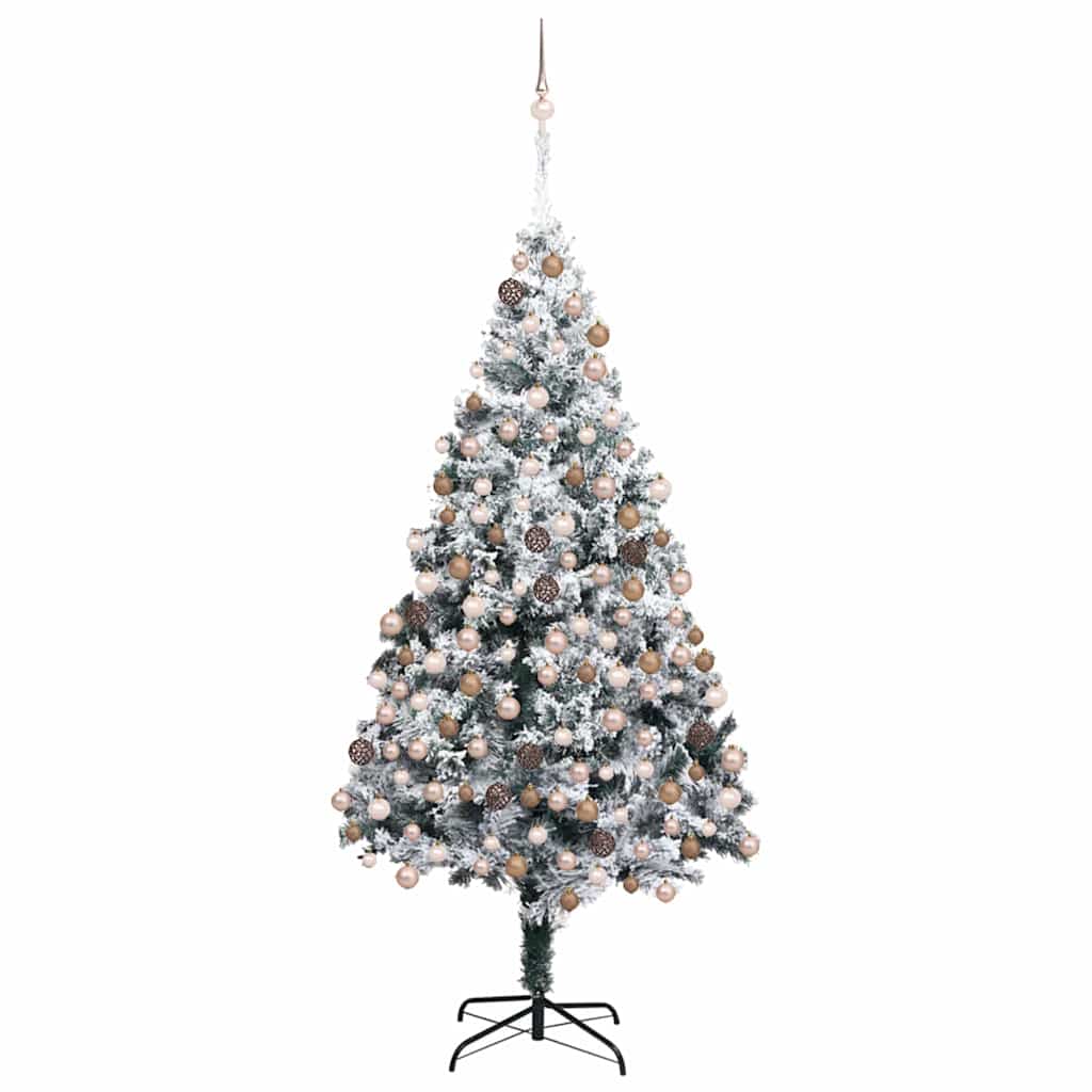 Künstlicher Weihnachtsbaum mit 300 LEDs mit Ständer Grün 180 cm
