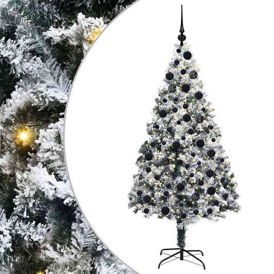 Künstlicher Weihnachtsbaum mit 300 LEDs mit Ständer Grün 180 cm
