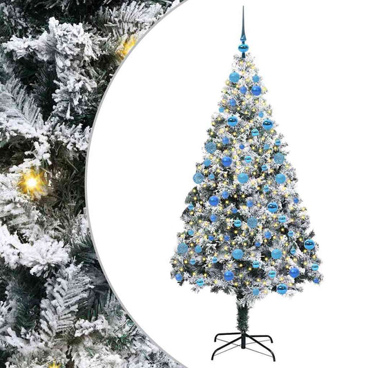 Künstlicher Weihnachtsbaum mit 300 LEDs mit Ständer Grün 180 cm