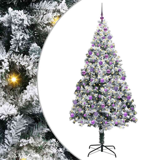 Künstlicher Weihnachtsbaum mit 300 LEDs mit Ständer Grün 210 cm