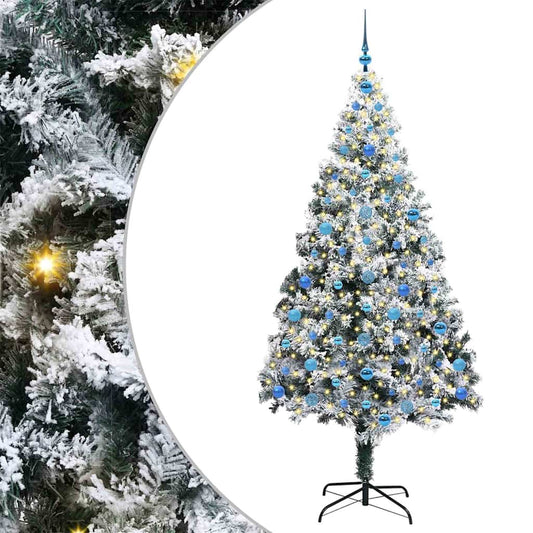 Künstlicher Weihnachtsbaum mit 300 LEDs mit Ständer Grün 210 cm