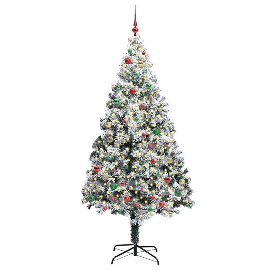 Künstlicher Weihnachtsbaum mit 300 LEDs mit Ständer Grün 210 cm