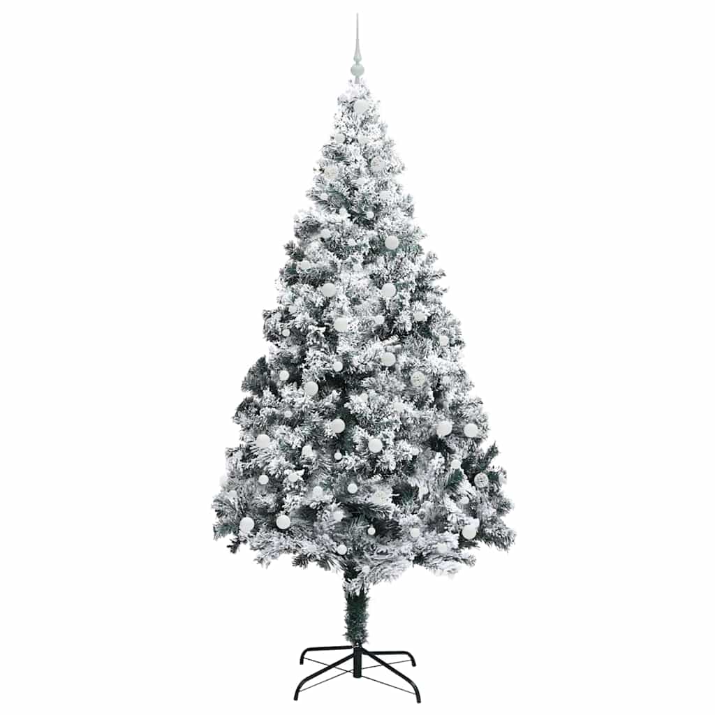 Künstlicher Weihnachtsbaum mit 300 LEDs mit Ständer Grün 240 cm