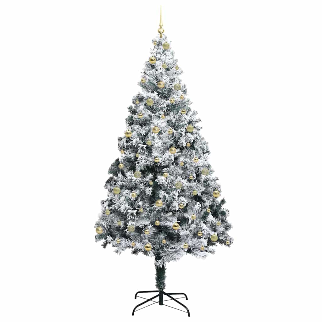 Künstlicher Weihnachtsbaum mit 300 LEDs mit Ständer Grün 240 cm