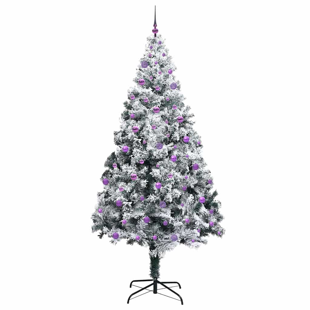 Künstlicher Weihnachtsbaum mit 300 LEDs mit Ständer Grün 240 cm