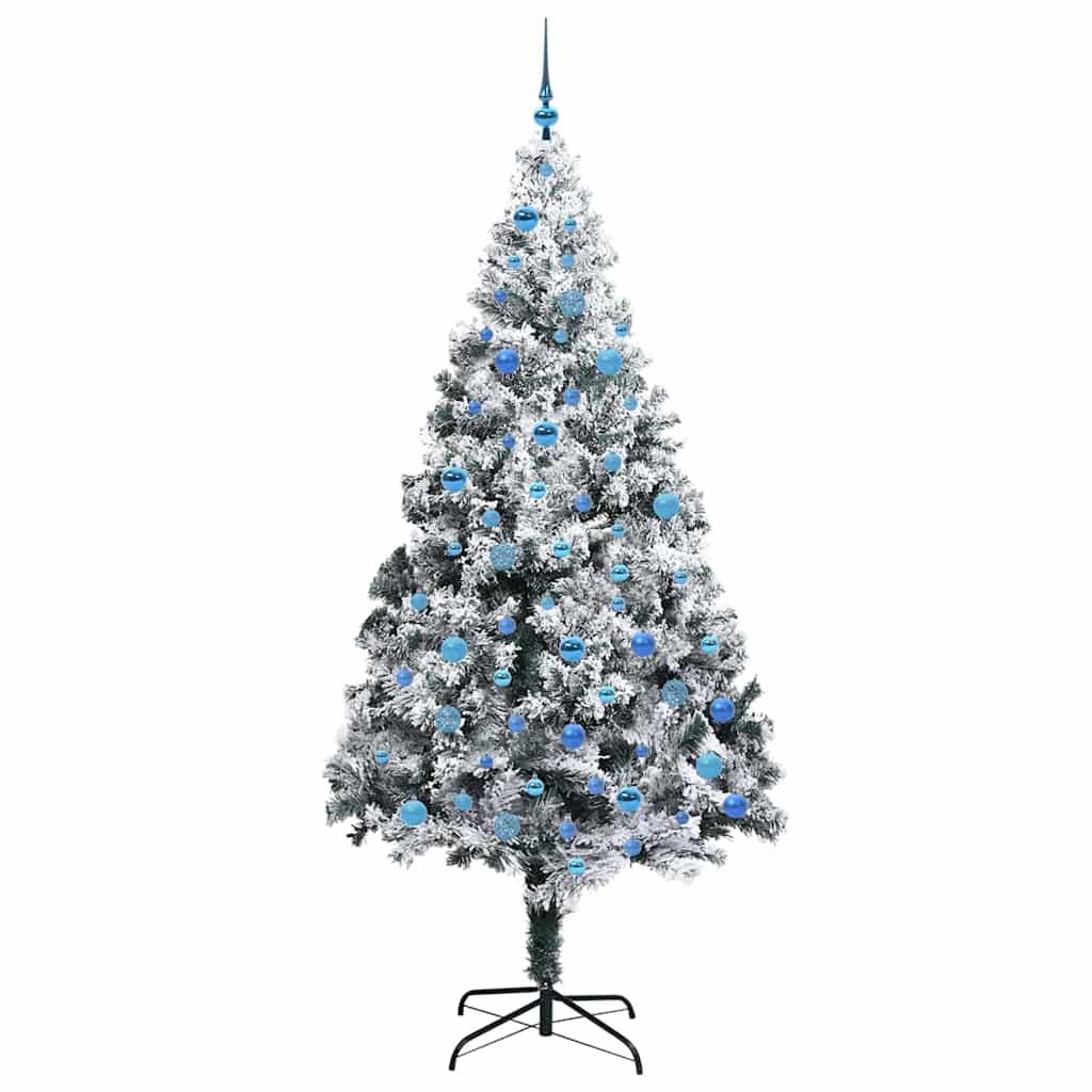Künstlicher Weihnachtsbaum mit 300 LEDs mit Ständer Grün 240 cm