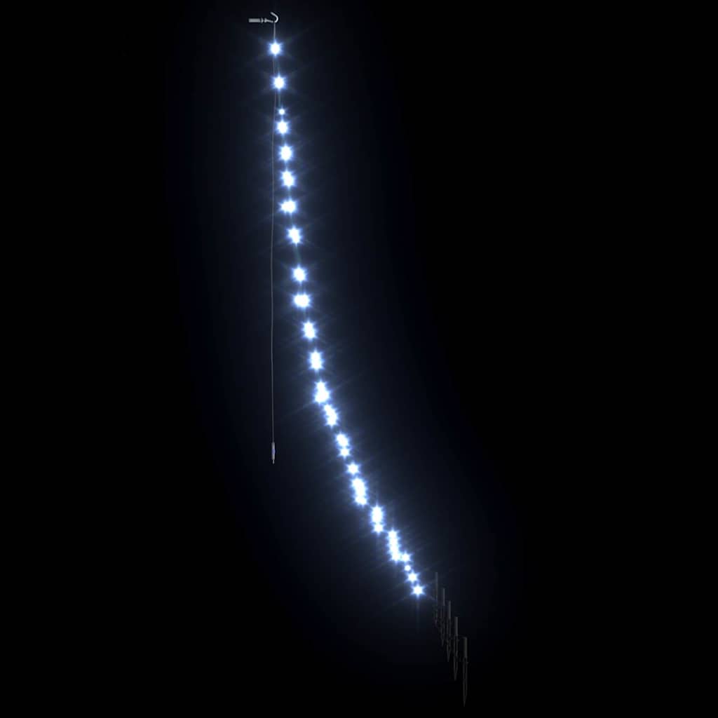 LED Weihnachtsbaum mit 112 LEDs Kaltes Weiß 182 cm Metall