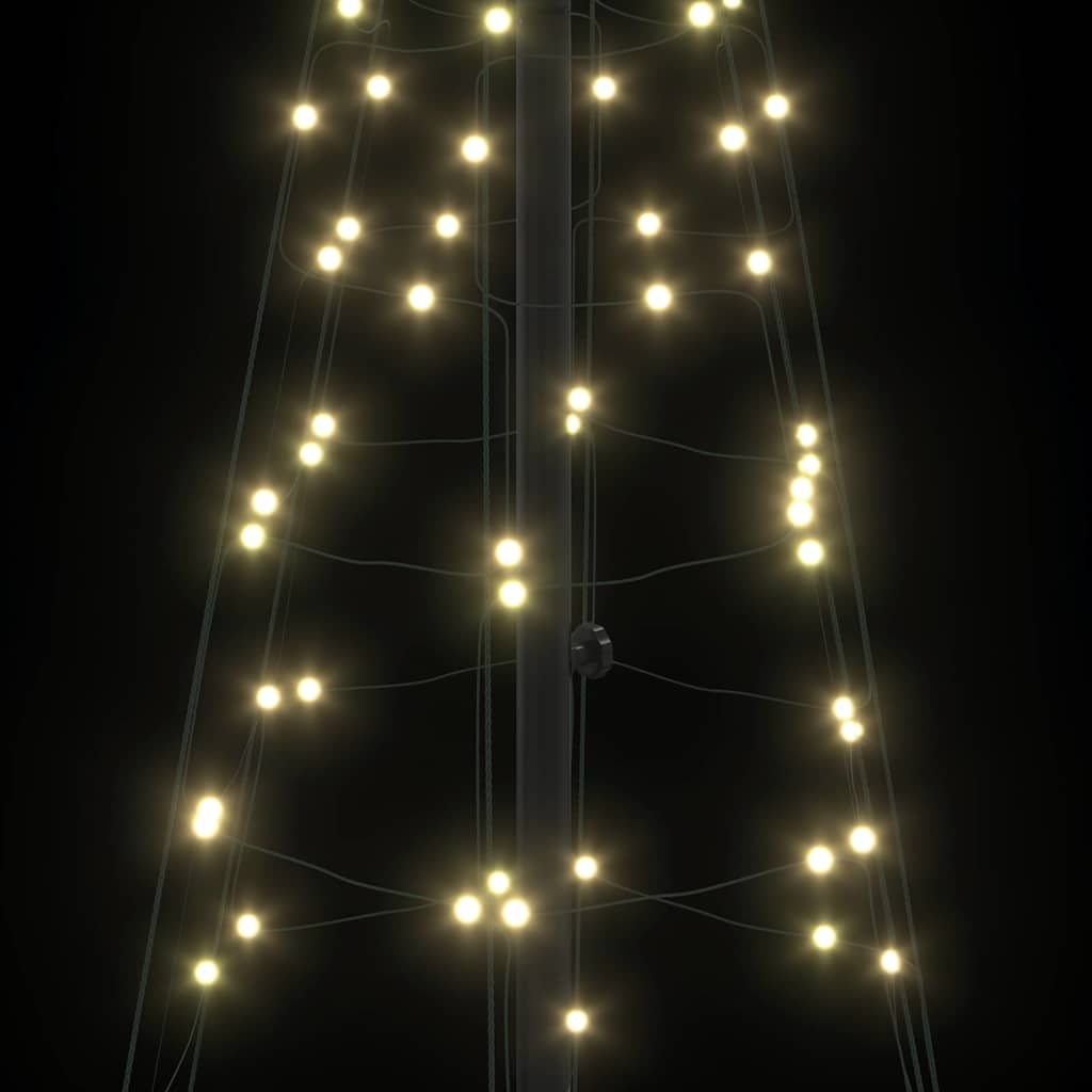 LED Weihnachtsbaum mit 390 LEDs Warmes Weiß 250 cm Eisen