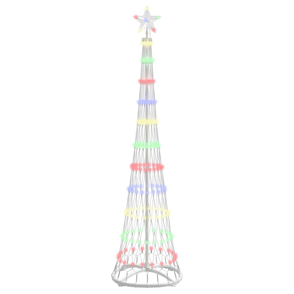 LED Weihnachtsbaum Mehrfarbig 51 x 51 x 190 cm Metall