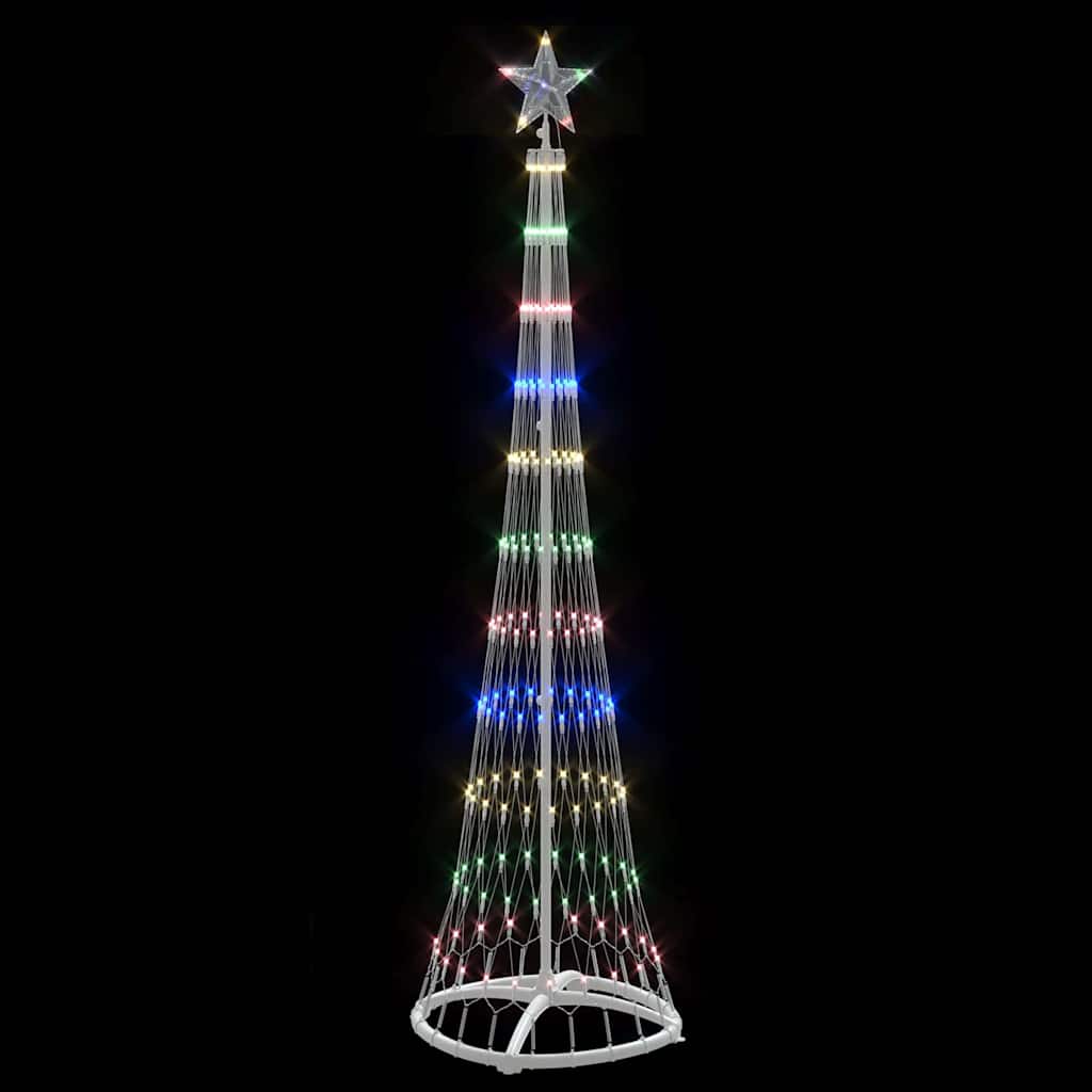 LED Weihnachtsbaum Mehrfarbig 51 x 51 x 190 cm Metall