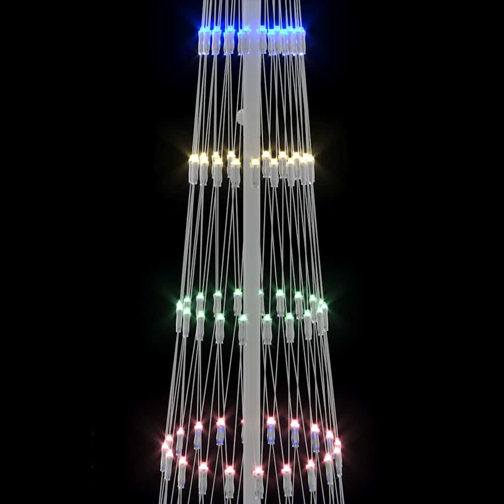 LED Weihnachtsbaum Mehrfarbig 70 x 70 x 250 cm Metall